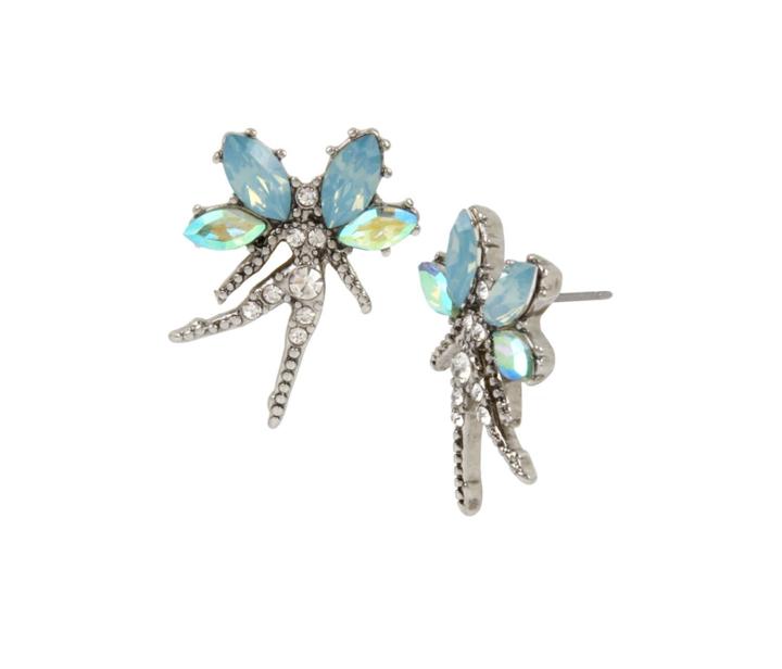 Betseyjohnson Fairytale Dreams Fairy Stud Earrings Blue