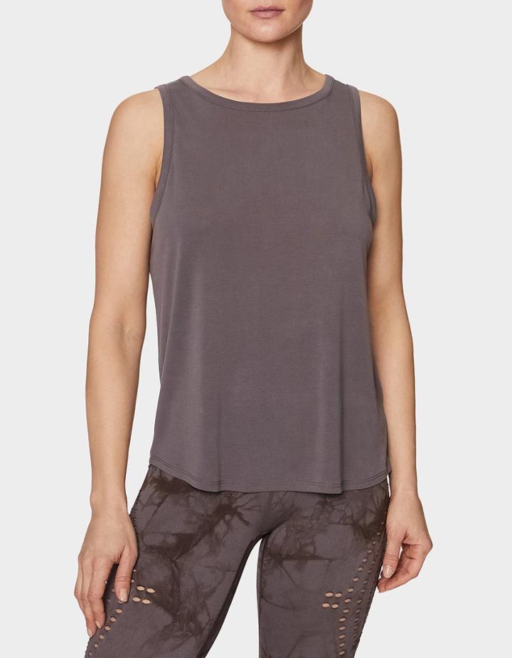 Betseyjohnson Cupro Twisted Strap Tank Grey