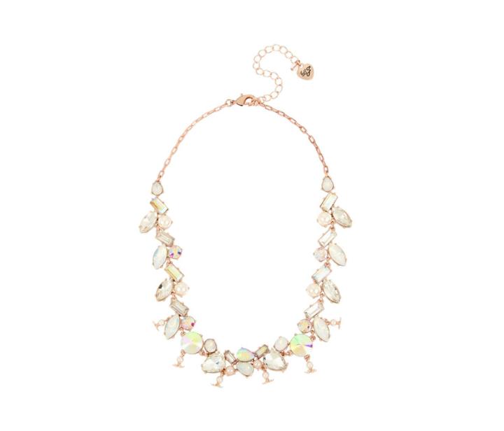 Betseyjohnson Flutterbye Stone Necklace White