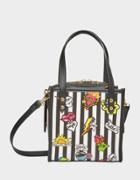 Betseyjohnson Two In One Betsey Icons Small Tote Black-white