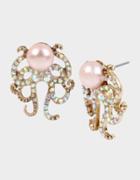 Betseyjohnson Surfmaid Octopus Earrings Pink