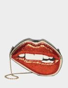 Betseyjohnson Kitsch Lip Service Crossbody Red