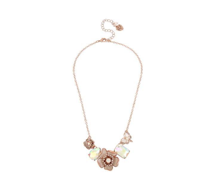 Betseyjohnson Flutterbye Flower Necklace White