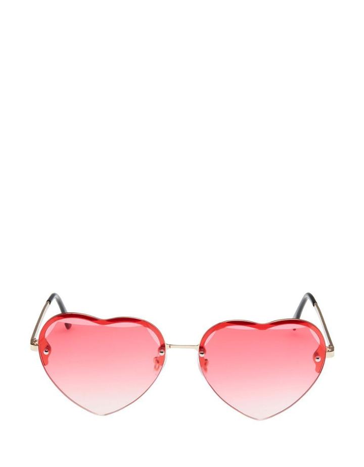 Betseyjohnson Heart Breaker Sunglasses Pink