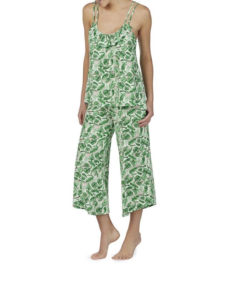 Betseyjohnson Copacabana Slinky Culotte Set Green