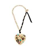 Steve Madden Lucky Charms Gold Heart Pendant Multi