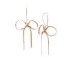 Betseyjohnson Bow Time Oil Slick Earrings Rose Gold