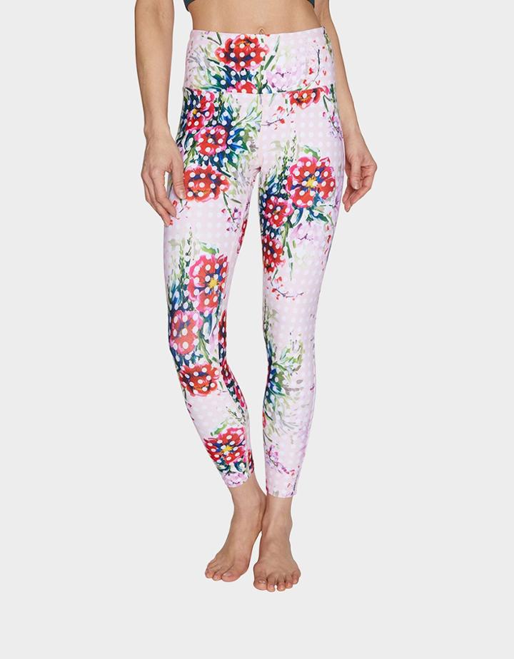 Betseyjohnson Floral Grid Leggings Multi