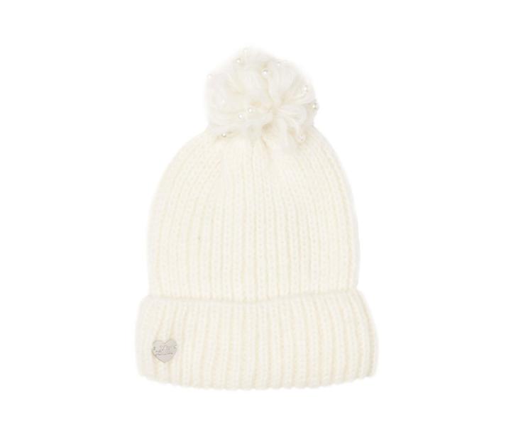 Betseyjohnson Pearl Jam Cuff Hat Ivory