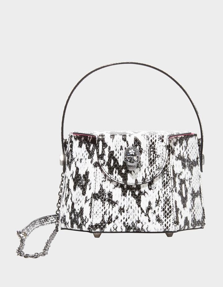 Betseyjohnson Vintage Vibes Box Bag Black-white