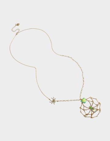Betseyjohnson Lily Flower Spider Pendant Yellow
