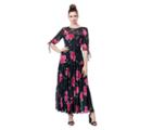 Betseyjohnson Floral Tiered Maxi Dress Black-pink