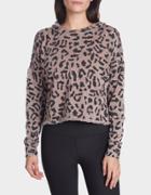 Betseyjohnson Leopard Cutoff Hoodie Multi