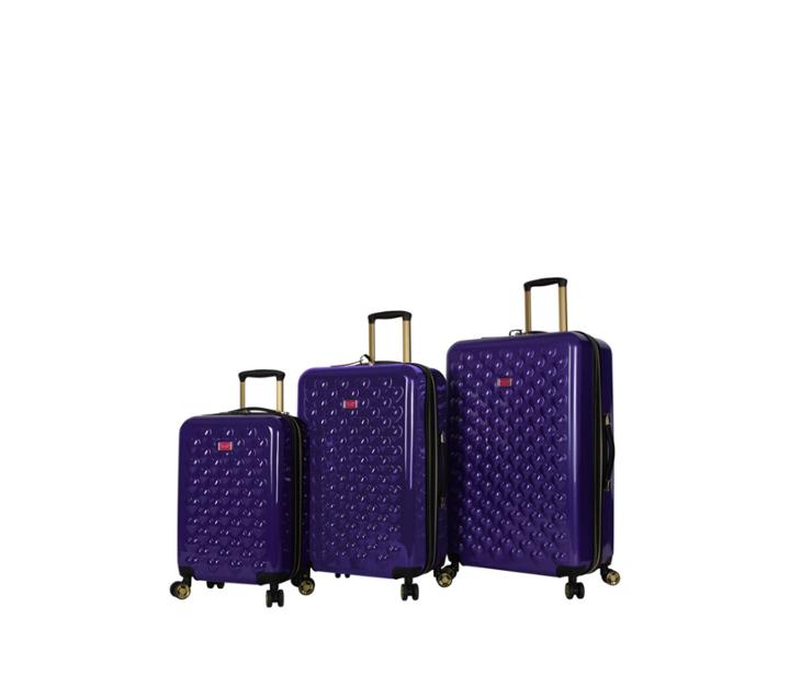 Betseyjohnson Heart To Heart Purple Spinner 3 Piece Set Purple