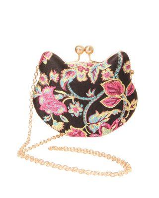 Steve Madden Here Kitty Kitty Hard Frame Crossbody Leopard