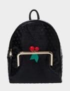 Betseyjohnson Cherry On Top Large Backpack Black