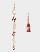 Betseyjohnson Party Animal Cheers Earrings Pink