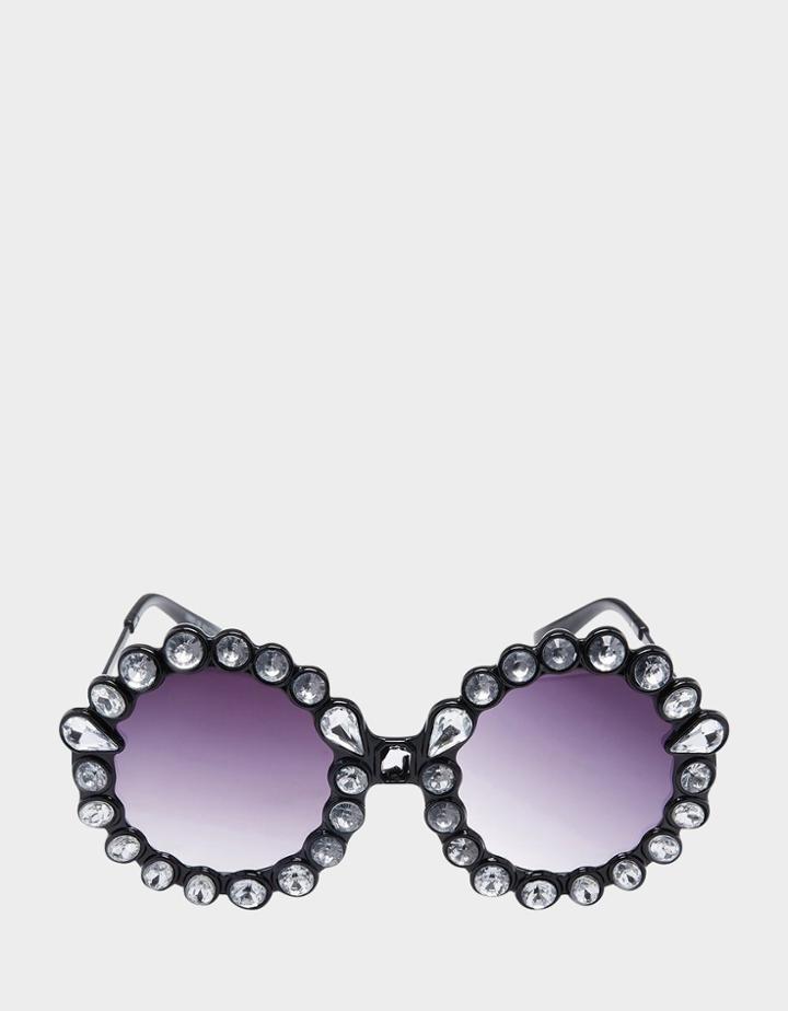 Betseyjohnson Dreaming Of Daisies Sunglasses Black