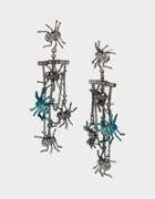 Betseyjohnson Creep It Real Web Earrings Teal