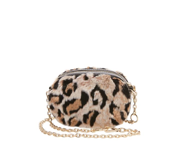 Betseyjohnson Faux Fuh Belt Bag Crossbody Leopard