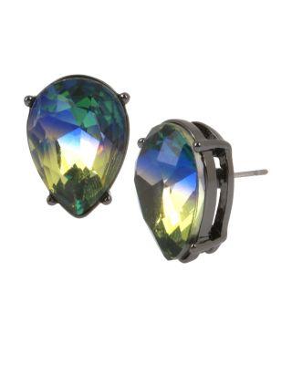Steve Madden Shake It Off Rainbow Stud Earrings Multi