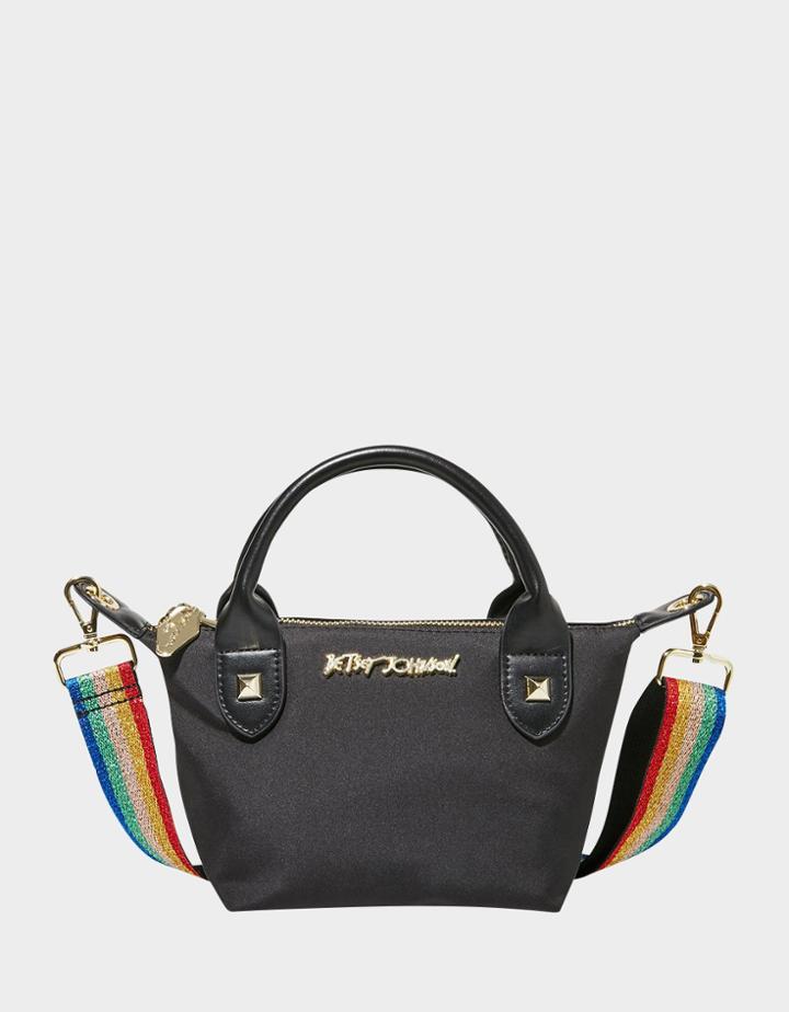 Betseyjohnson Mini But Major Nylon Crossbody Rainbow Multi