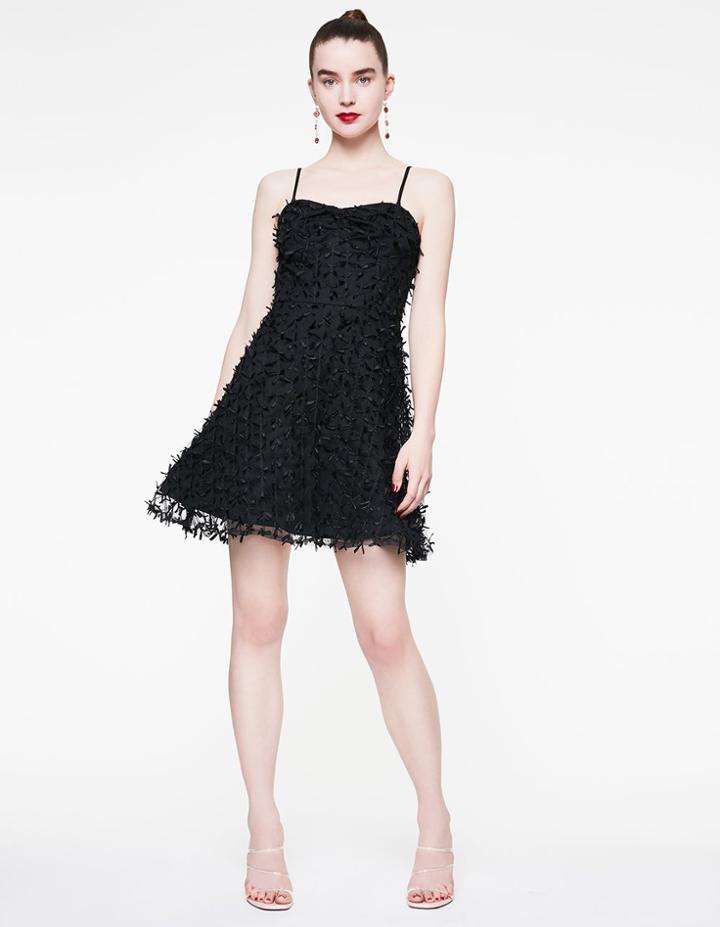 Betseyjohnson Mini Bow Mesh Dress Black