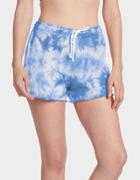 Betseyjohnson Tie Dye Raw Edge Short Blue