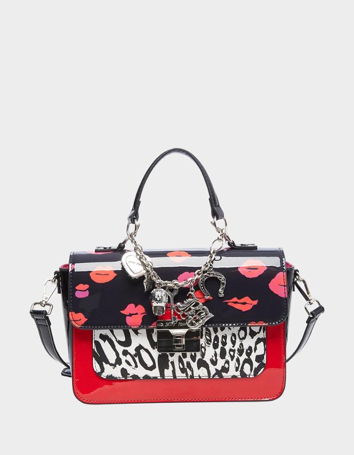 Betseyjohnson Charmed Life Crossbody Satchel Leopard