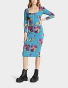 Betseyjohnson Pretty In Punk Vintage Inspired Pencil Skirt Teal Multi