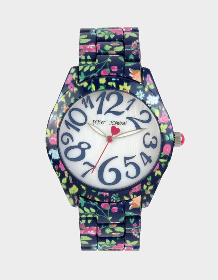 Betseyjohnson Allover Printed Watch Navy Multi