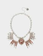 Betseyjohnson Get Your Wings Statement Necklace Blush