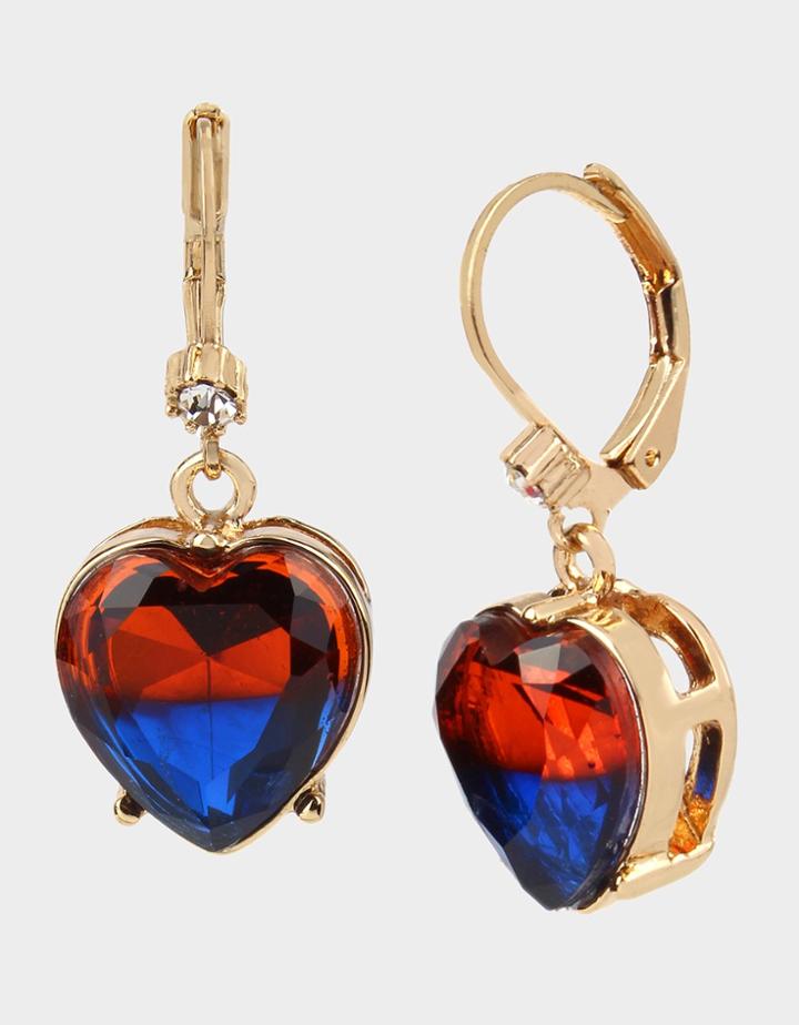 Betseyjohnson Betseys Daydream Heart Earrings Multi