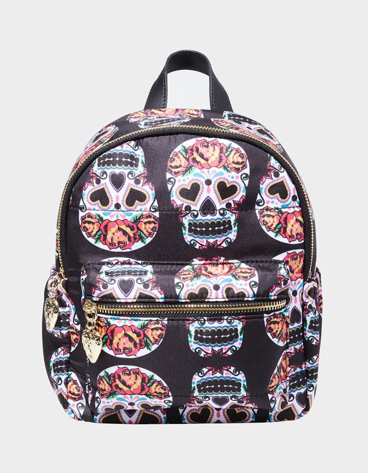 Betseyjohnson Head Case Nylon Mini Backpack Black