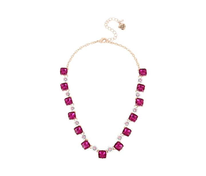 Betseyjohnson Fruity Petals Flower Collar Necklace Pink