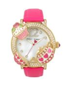 Steve Madden Tea Party Time Watch Pink