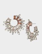 Betseyjohnson Get Your Wings Front Back Hoop Earrings Blush