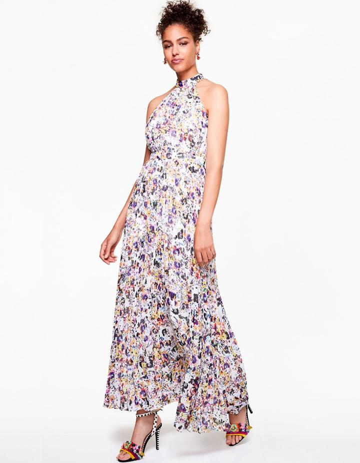 Betseyjohnson Floral Frolic Maxi Dress White Multi