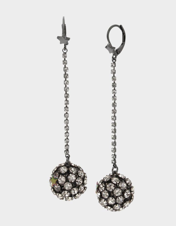 Betseyjohnson Star Power Fireball Earrings Crystal