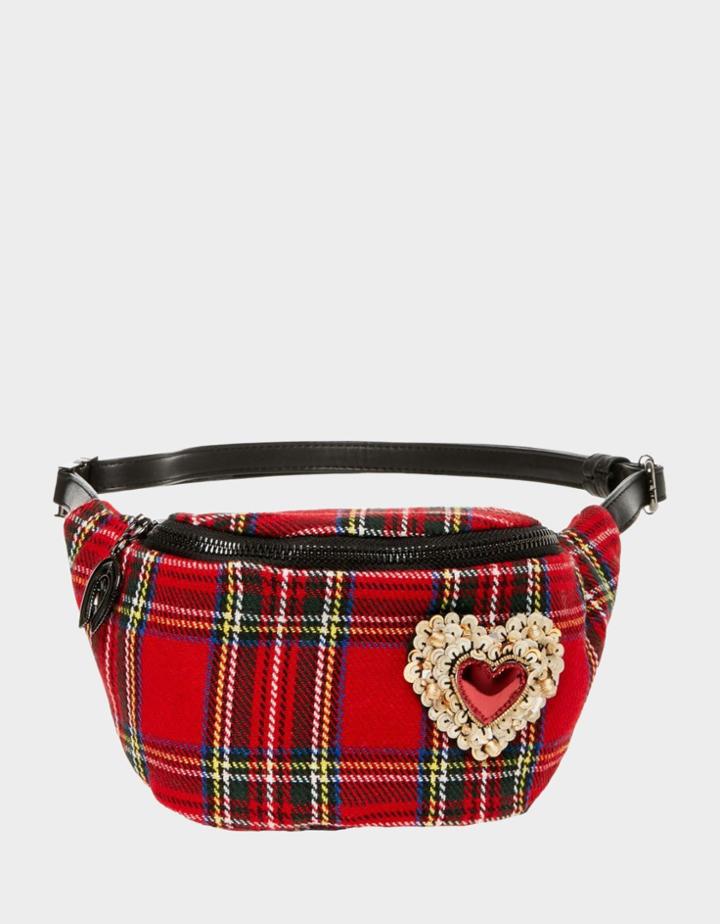 Betseyjohnson Waist Deep Belt Bag Plaid