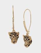 Betseyjohnson True Leopard Hook Earrings Crystal
