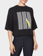 Betseyjohnson Yellow Banana Raw Edge Tee Black