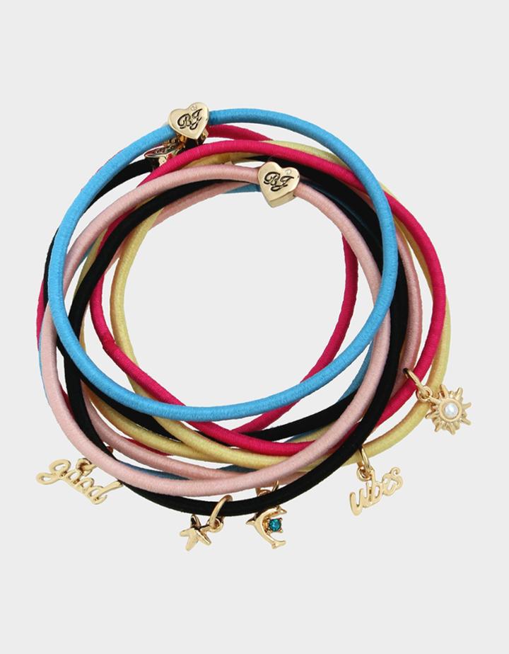 Betseyjohnson Catch The Wave Hair Tie Set Multi