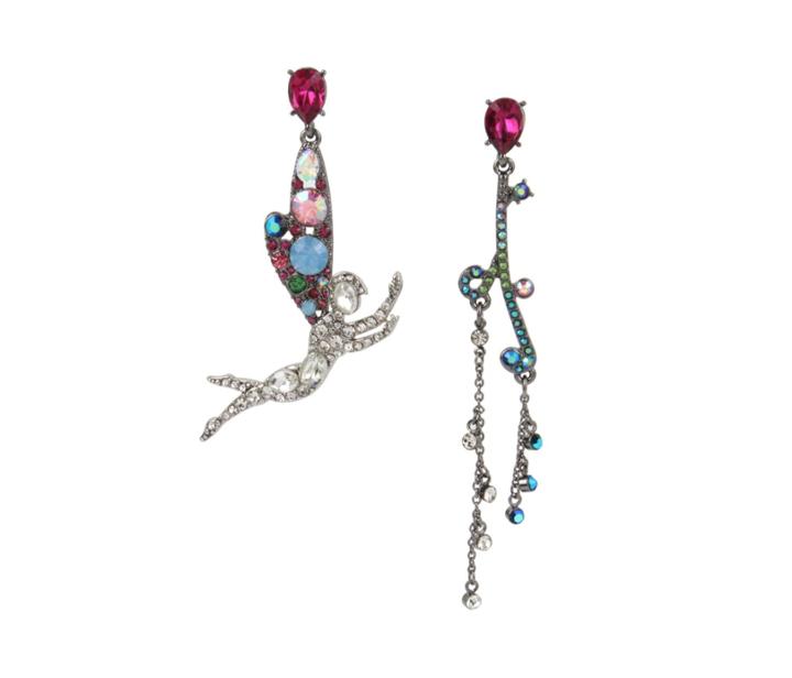 Betseyjohnson Fairytale Dreams Fairy Mismatch Earrings Multi