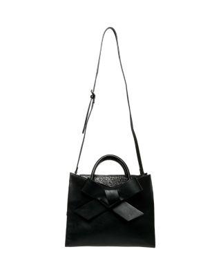 Steve Madden Cutting Edge Bow Satchel Red