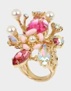 Betseyjohnson Surfmaid Cluster Ring Pink