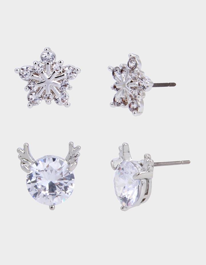 Betseyjohnson Cz Capsule Star Stud Set Crystal