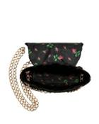 Steve Madden Quilty As Charged Velvet Crossbody Black