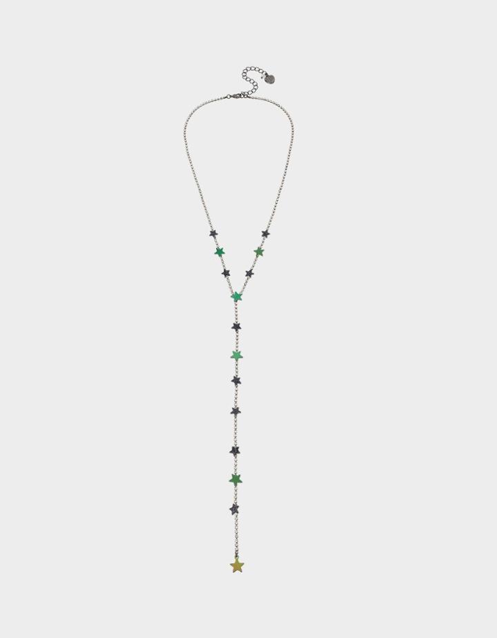 Betseyjohnson Star Power Star Y Necklace Crystal