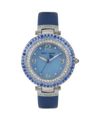 Steve Madden Crystal Rings Blue Watch Blue